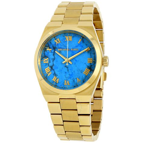 gold and turquoise watch michael kors|Michael Kors turquoise face watch.